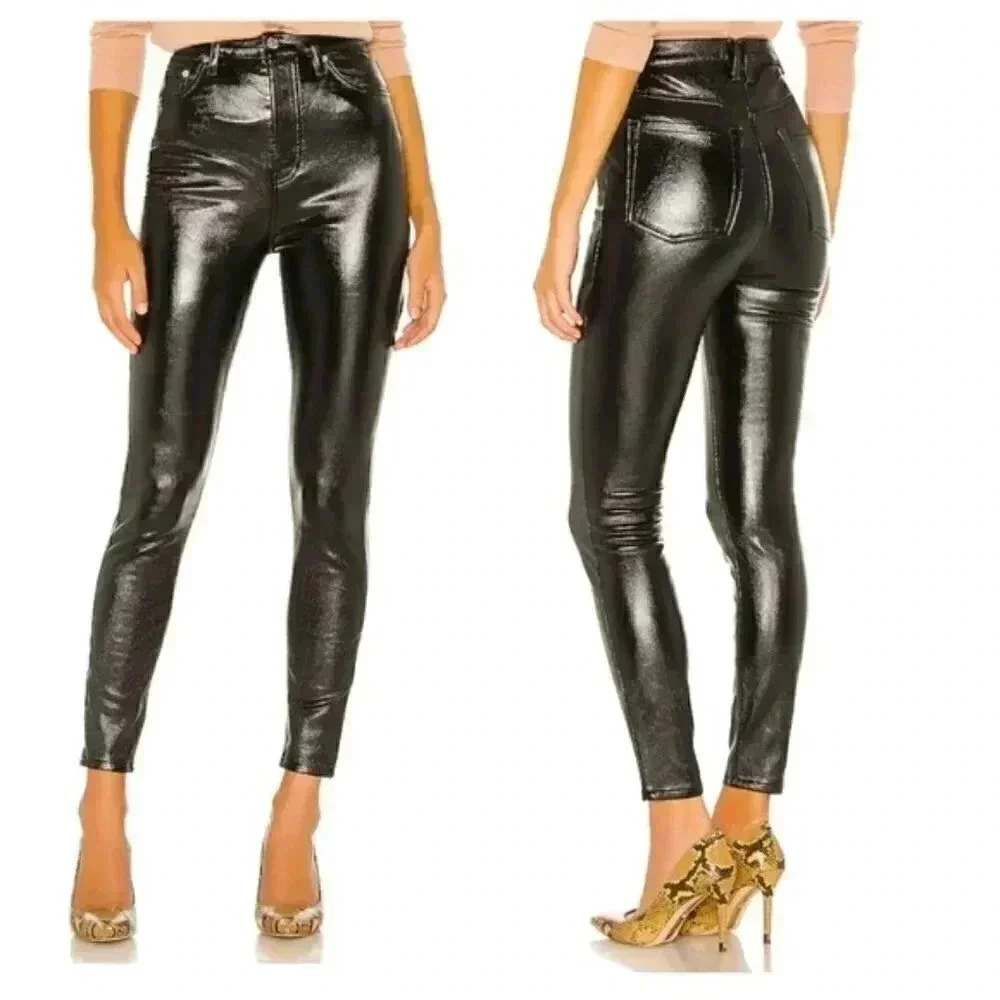 Free People Phoenix Coated Skinny Jeans